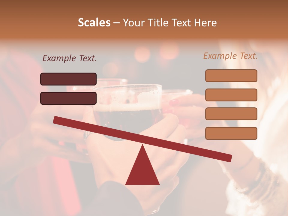 Night Toasting Women PowerPoint Template