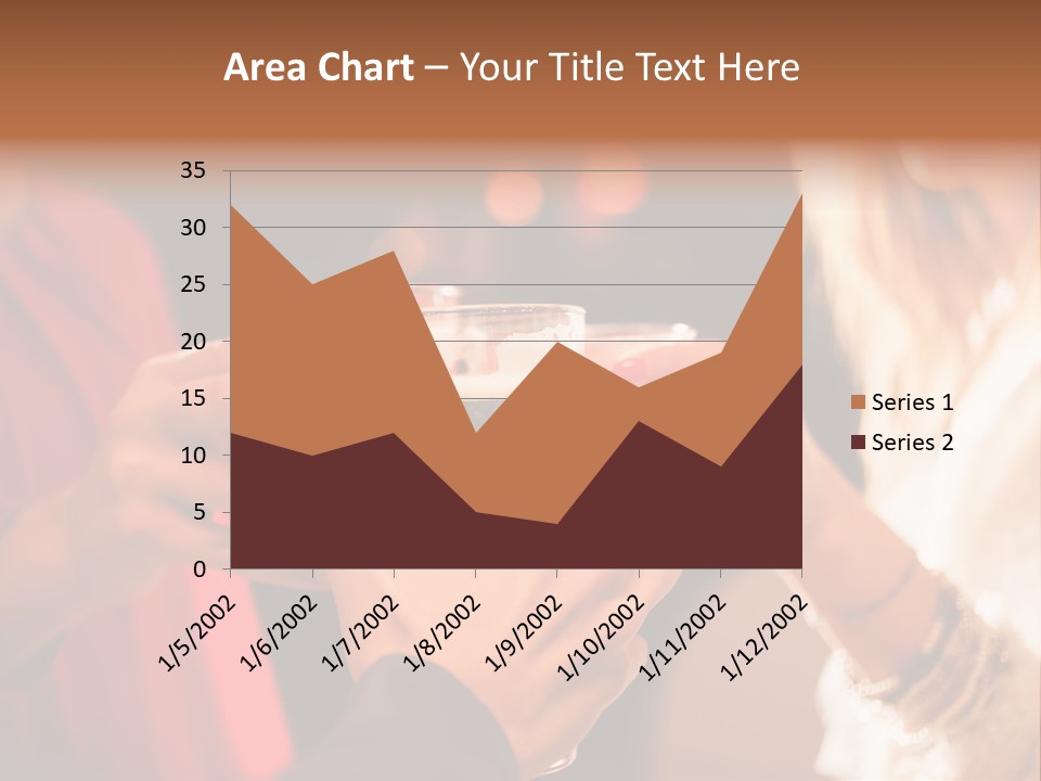 Night Toasting Women PowerPoint Template