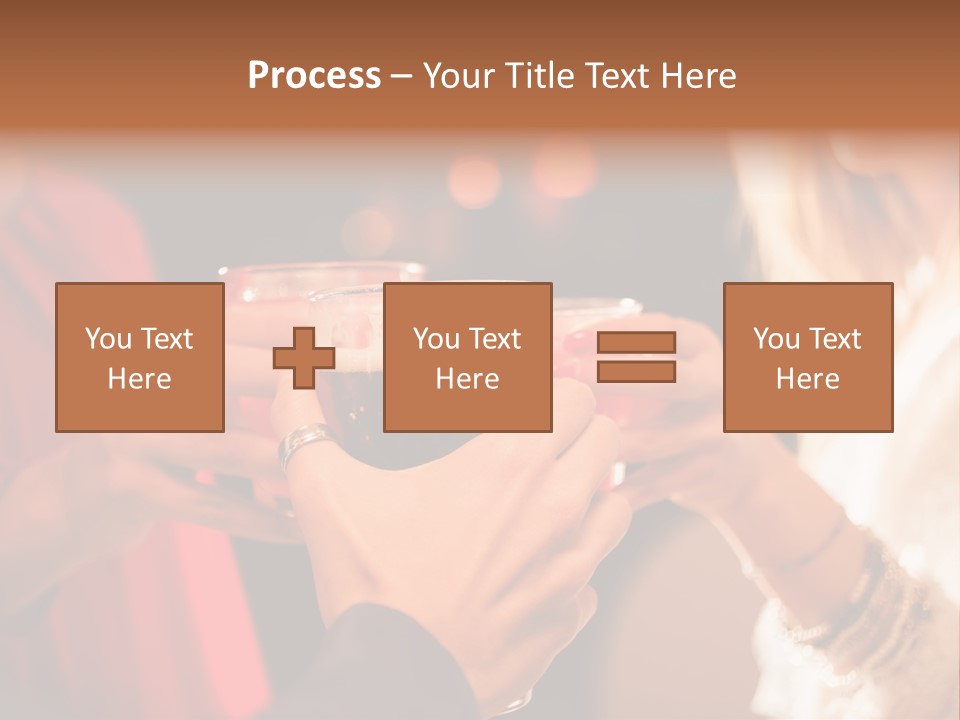 Night Toasting Women PowerPoint Template