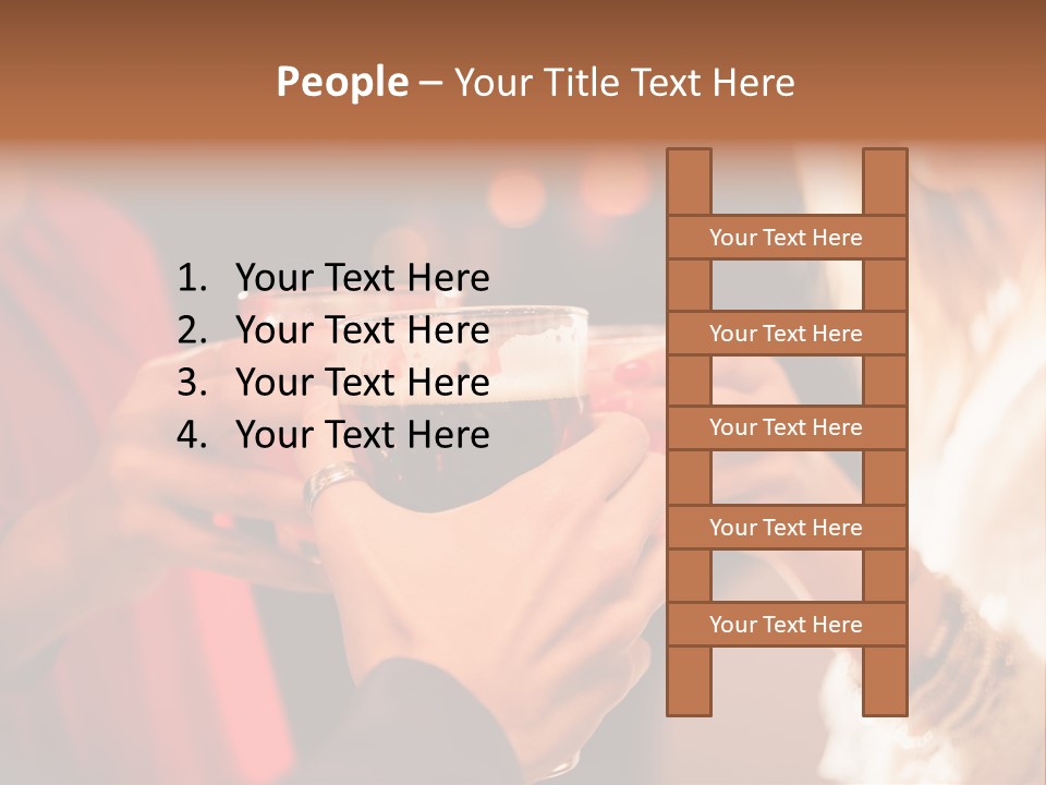 Night Toasting Women PowerPoint Template