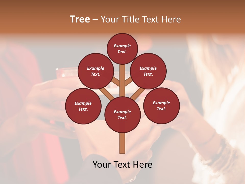 Night Toasting Women PowerPoint Template