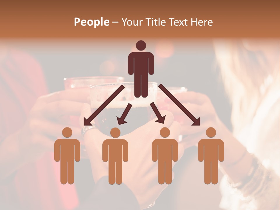 Night Toasting Women PowerPoint Template