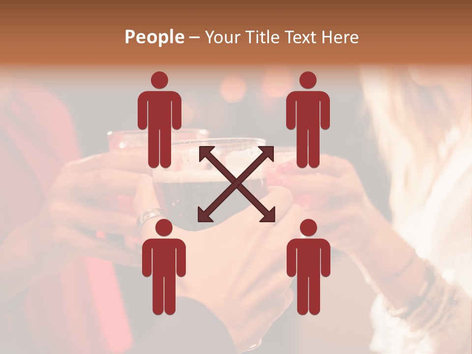 Night Toasting Women PowerPoint Template