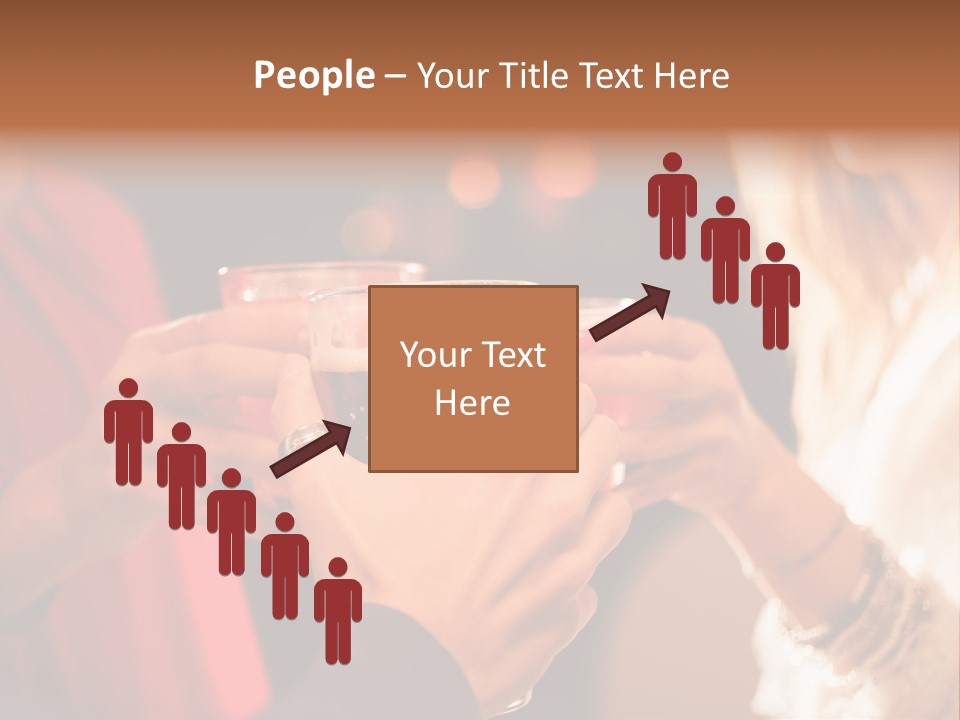 Night Toasting Women PowerPoint Template