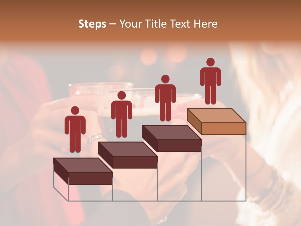 Night Toasting Women PowerPoint Template