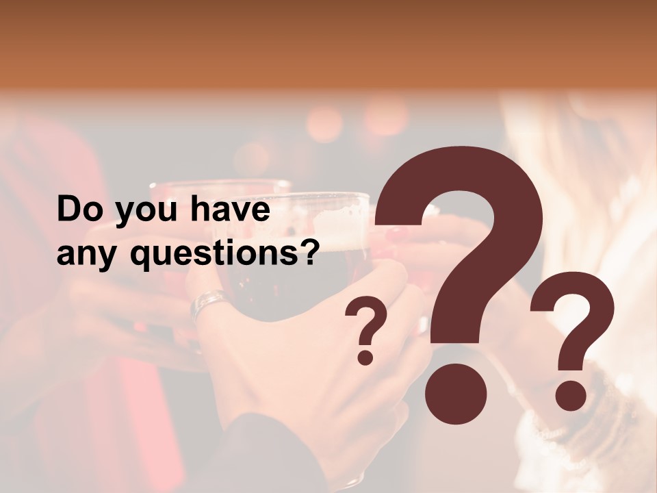 Night Toasting Women PowerPoint Template