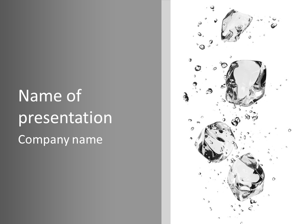 Ice Light Stack PowerPoint Template