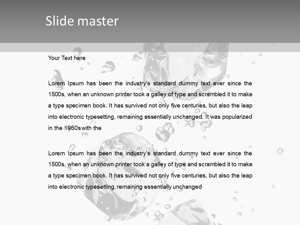 Ice Light Stack PowerPoint Template