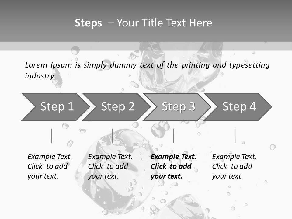 Ice Light Stack PowerPoint Template