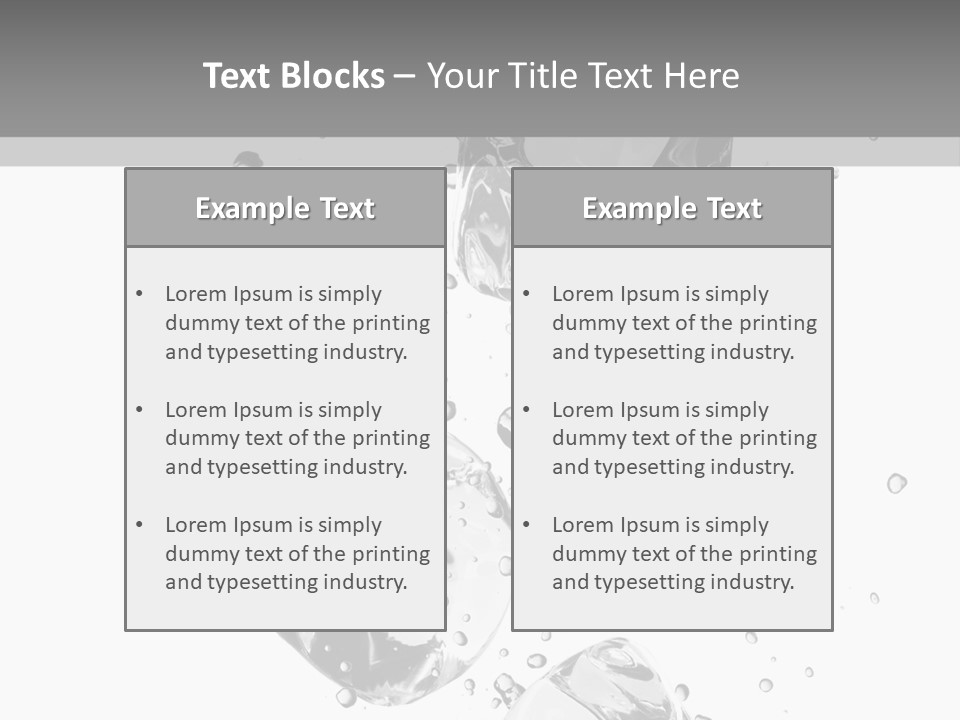 Ice Light Stack PowerPoint Template