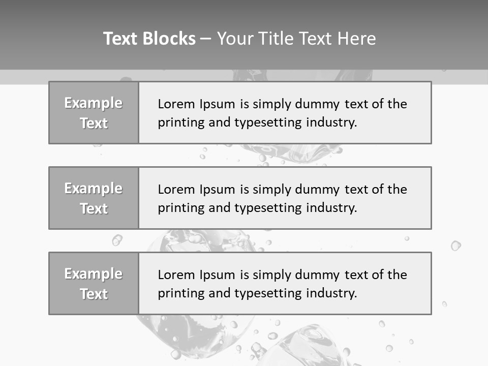 Ice Light Stack PowerPoint Template
