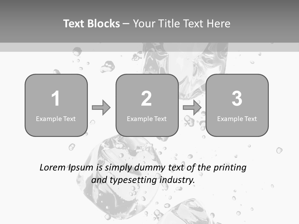 Ice Light Stack PowerPoint Template