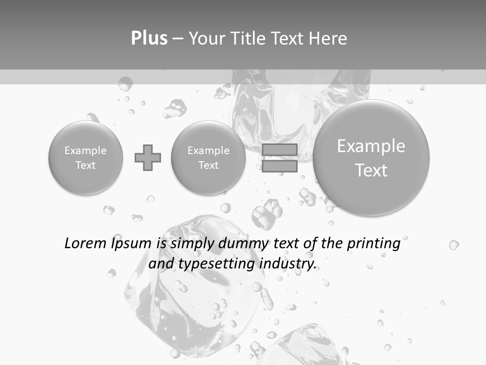 Ice Light Stack PowerPoint Template