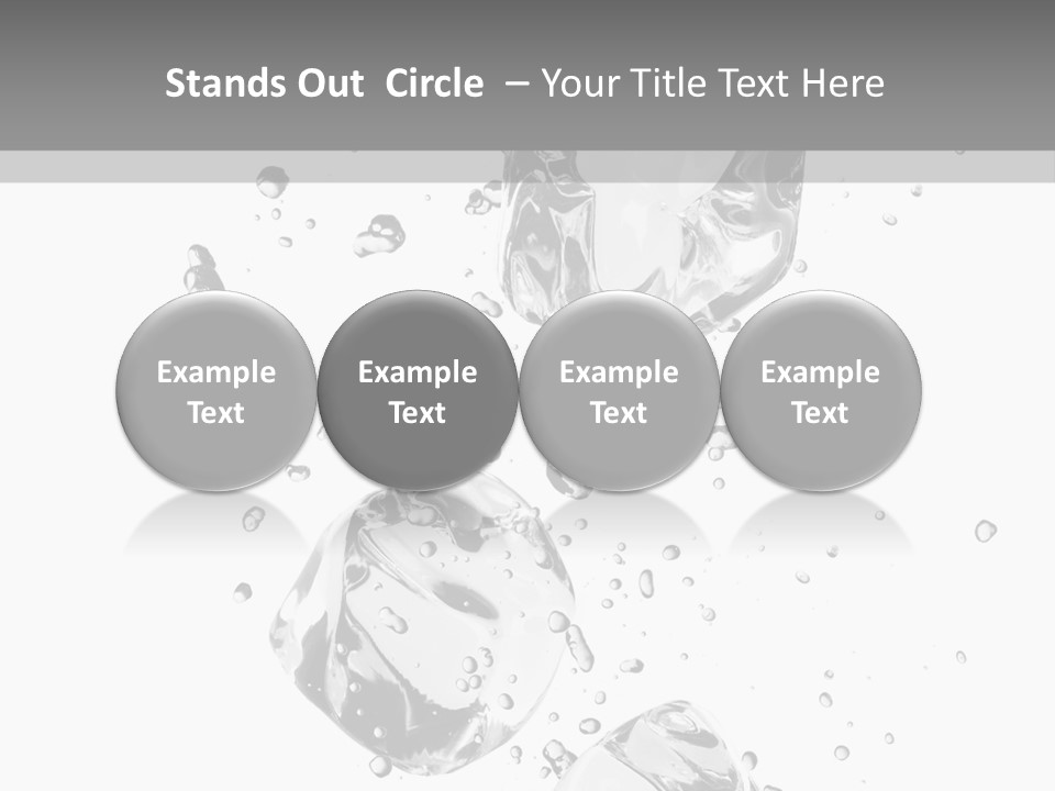 Ice Light Stack PowerPoint Template