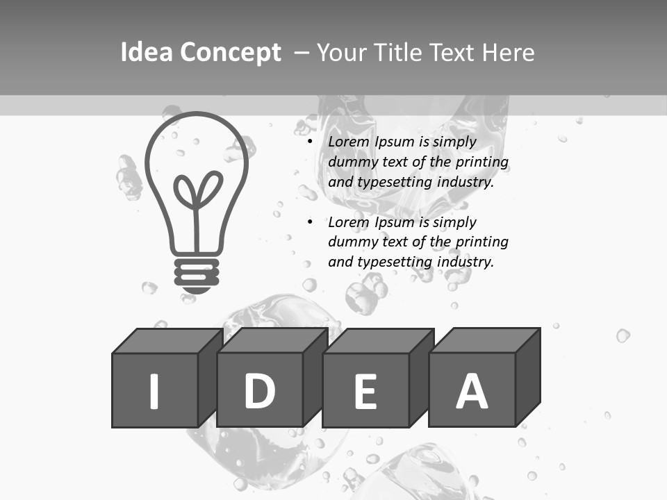 Ice Light Stack PowerPoint Template