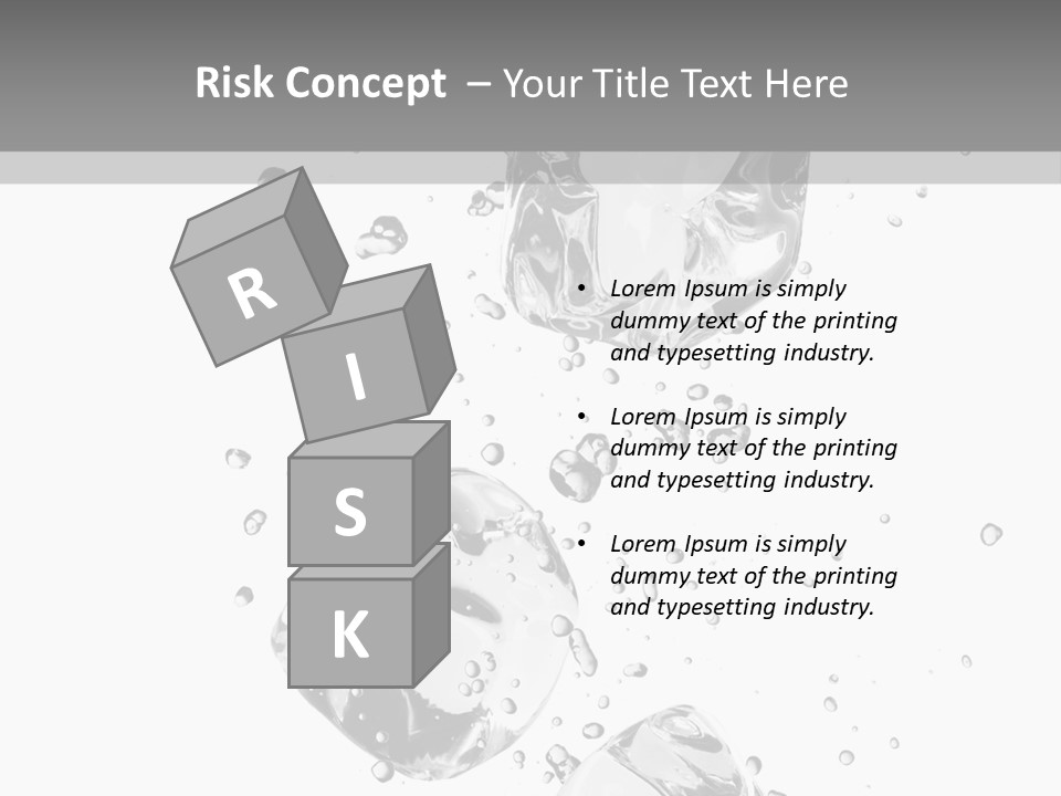 Ice Light Stack PowerPoint Template