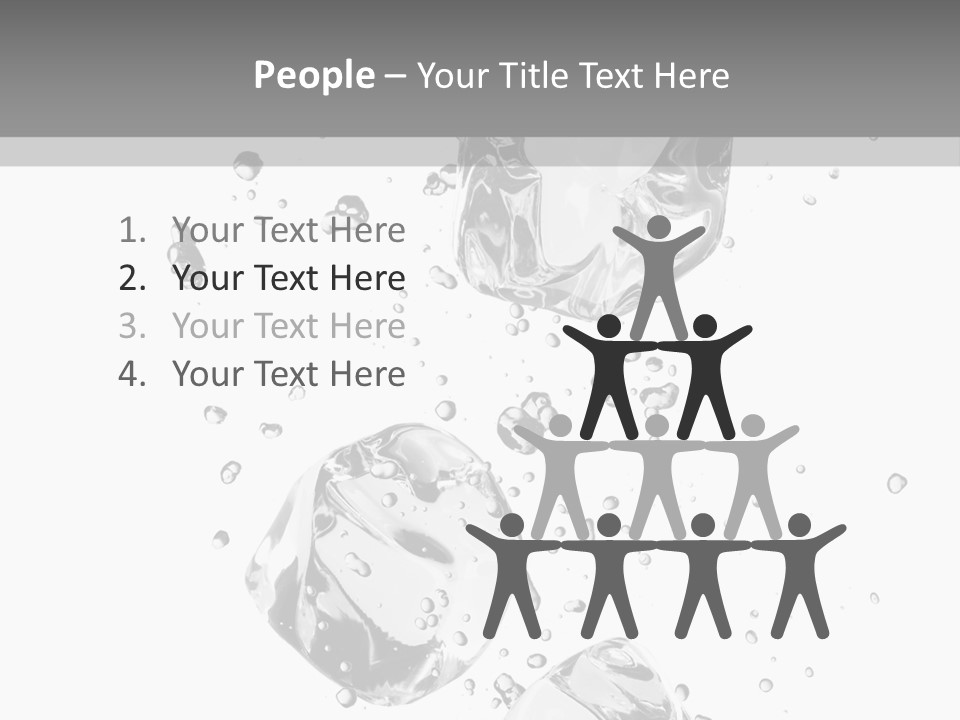 Ice Light Stack PowerPoint Template