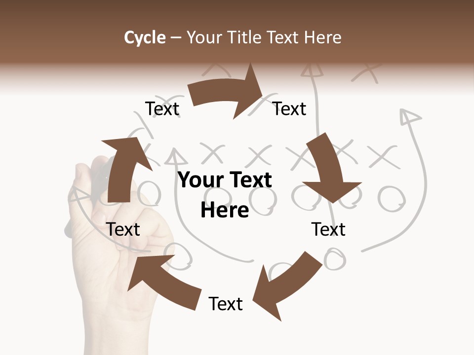 Moving Down American Football Practicing PowerPoint Template