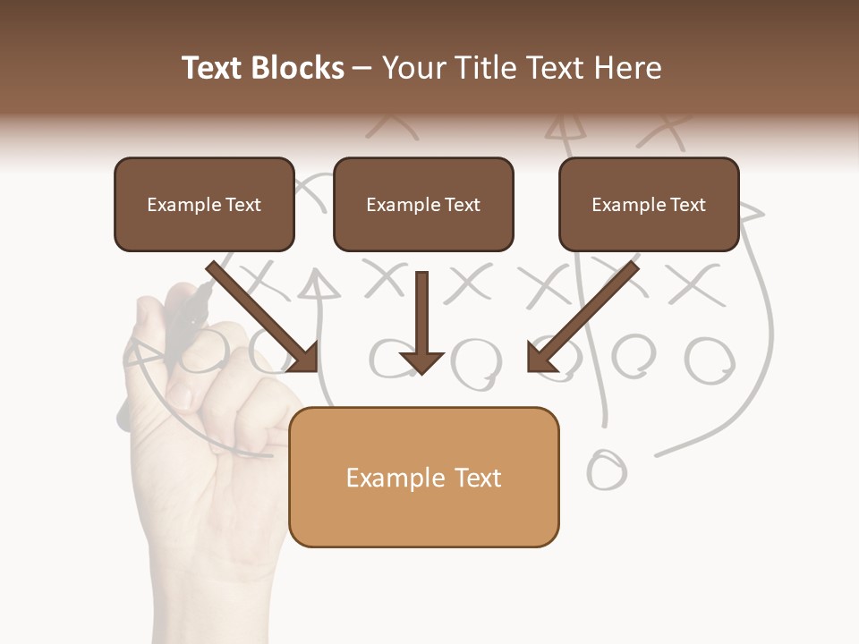 Moving Down American Football Practicing PowerPoint Template