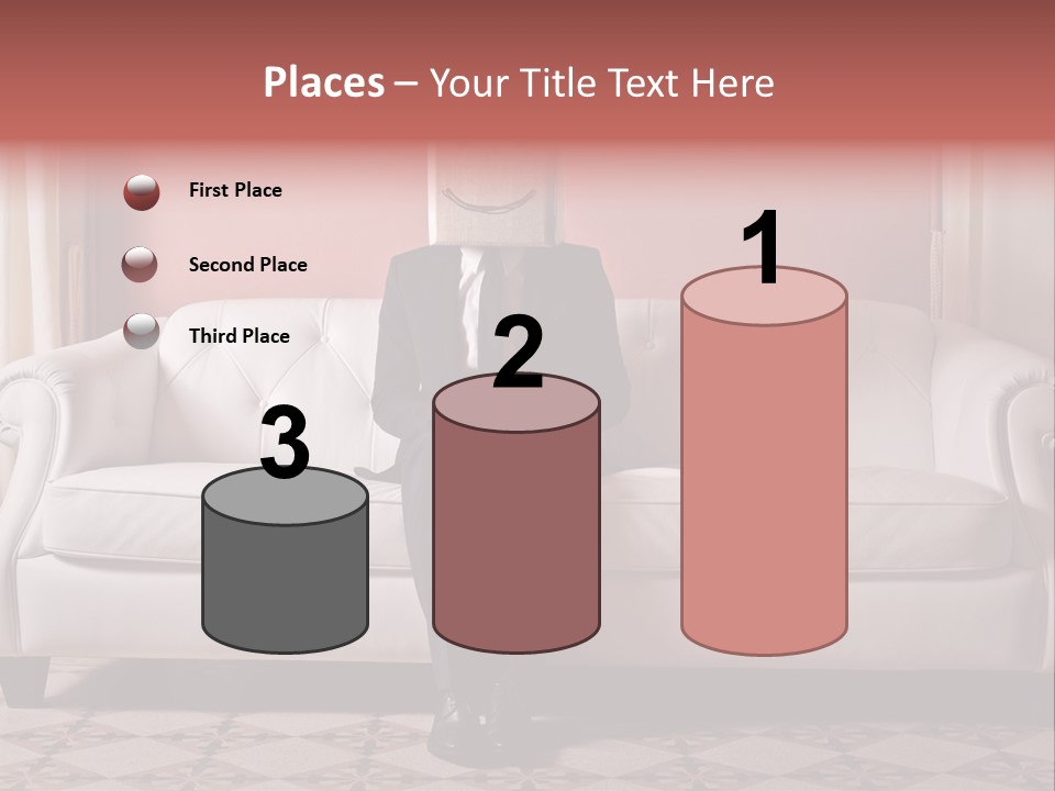 Hide Indoor Divan PowerPoint Template