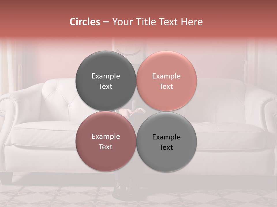 Hide Indoor Divan PowerPoint Template