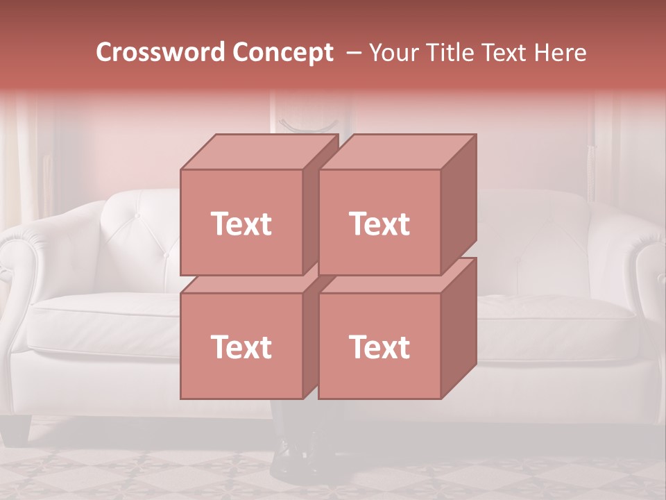 Hide Indoor Divan PowerPoint Template