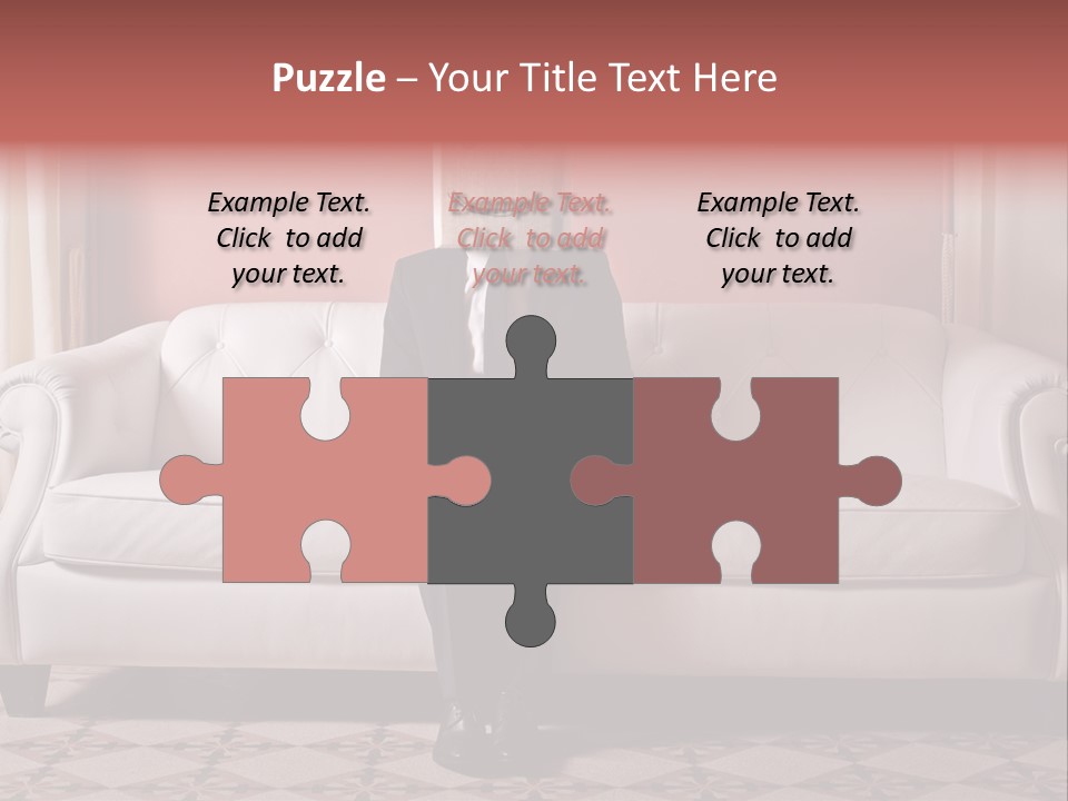 Hide Indoor Divan PowerPoint Template