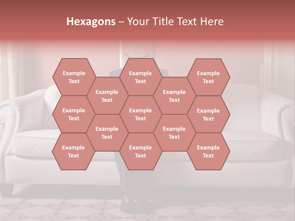 Hide Indoor Divan PowerPoint Template