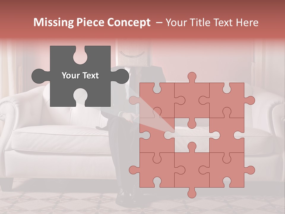 Hide Indoor Divan PowerPoint Template