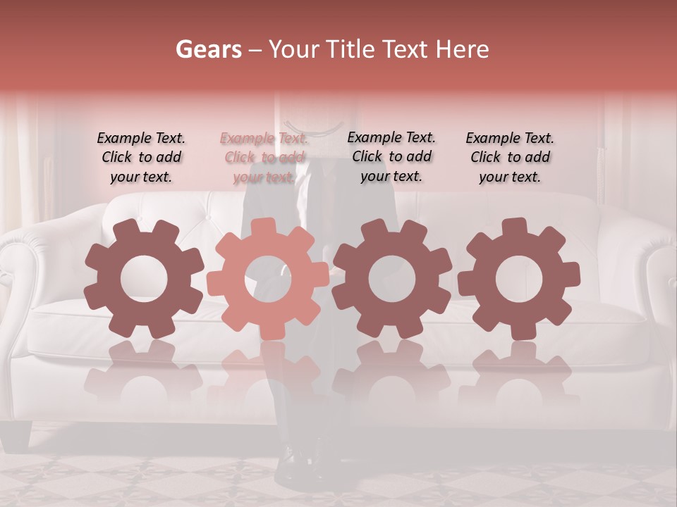 Hide Indoor Divan PowerPoint Template