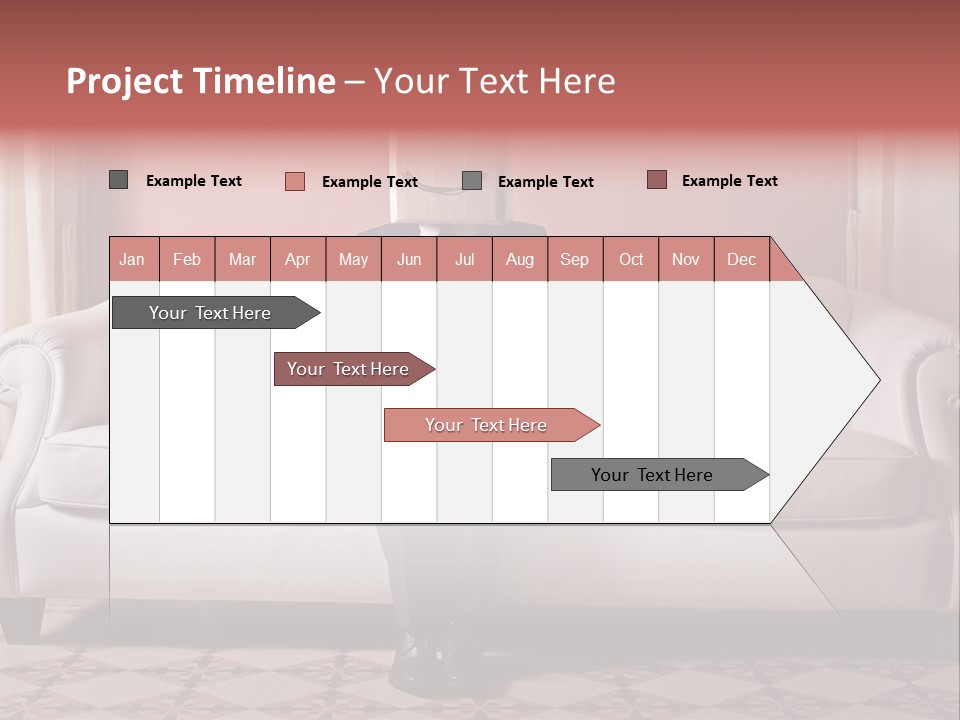 Hide Indoor Divan PowerPoint Template