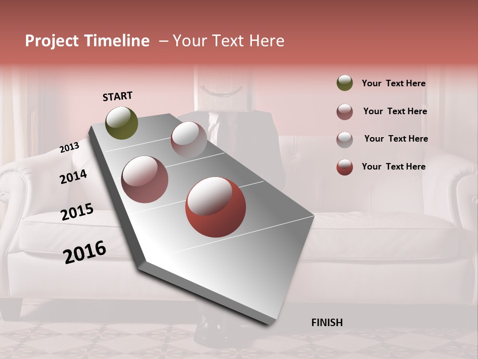 Hide Indoor Divan PowerPoint Template