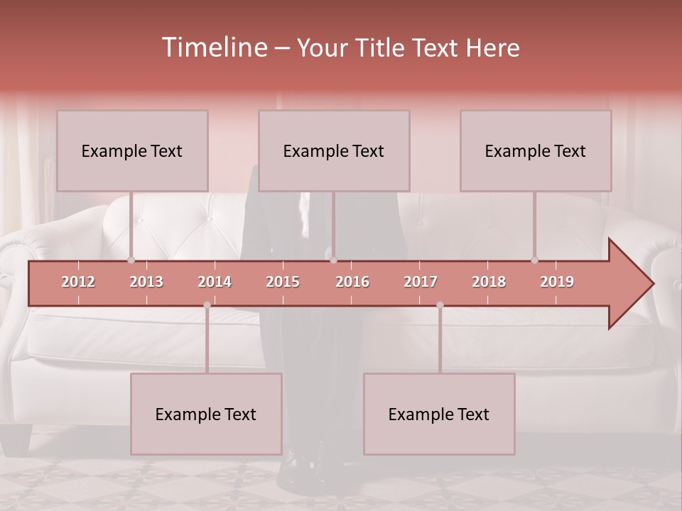 Hide Indoor Divan PowerPoint Template