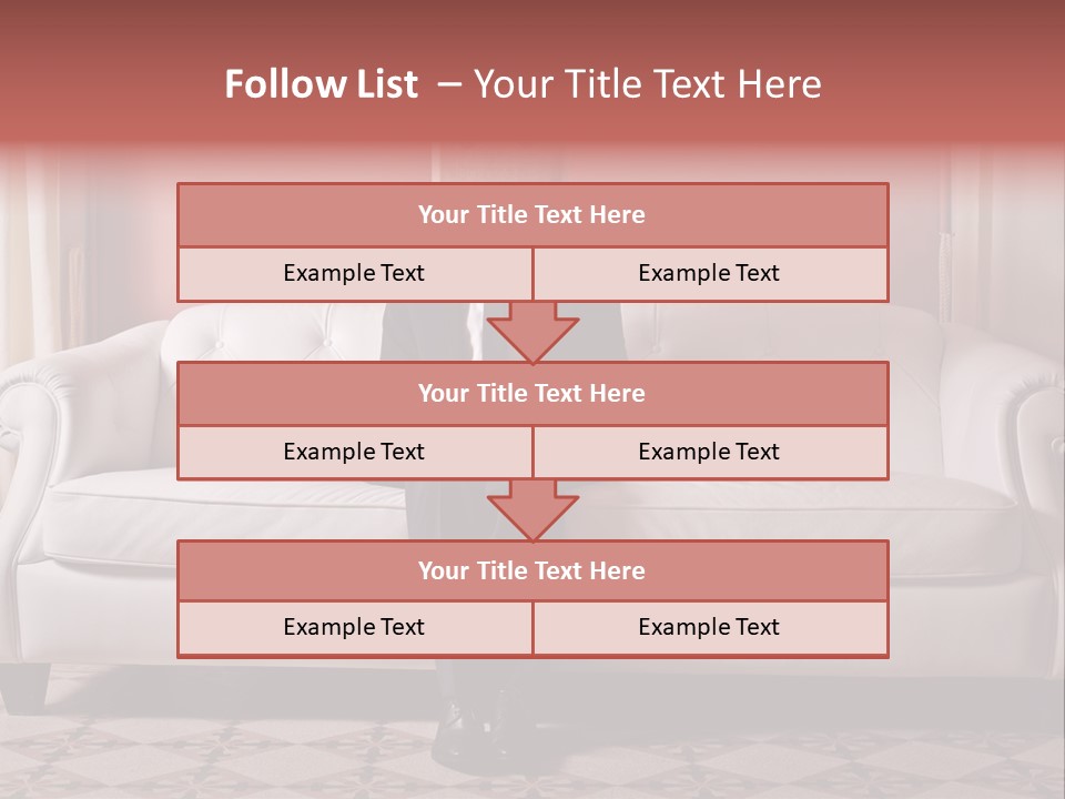 Hide Indoor Divan PowerPoint Template