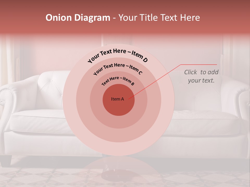 Hide Indoor Divan PowerPoint Template