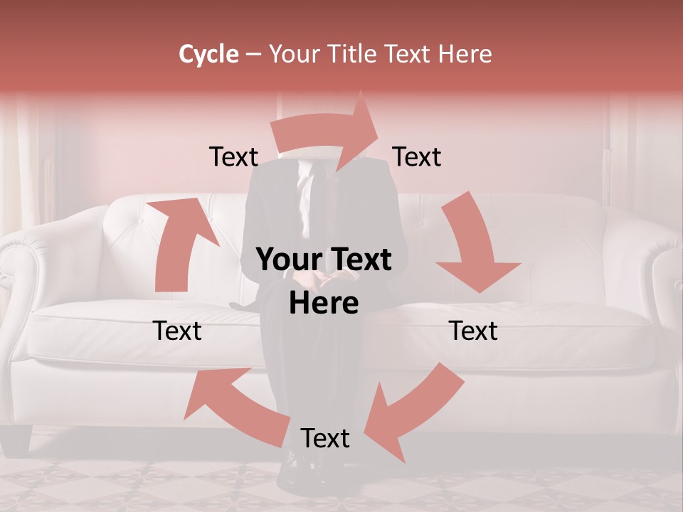 Hide Indoor Divan PowerPoint Template