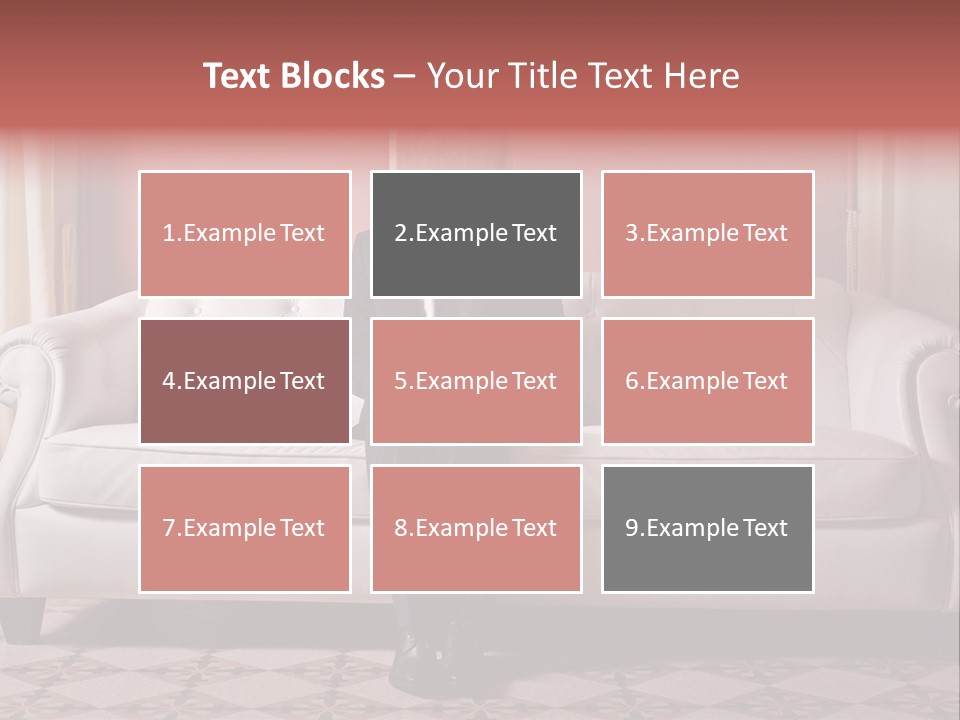 Hide Indoor Divan PowerPoint Template