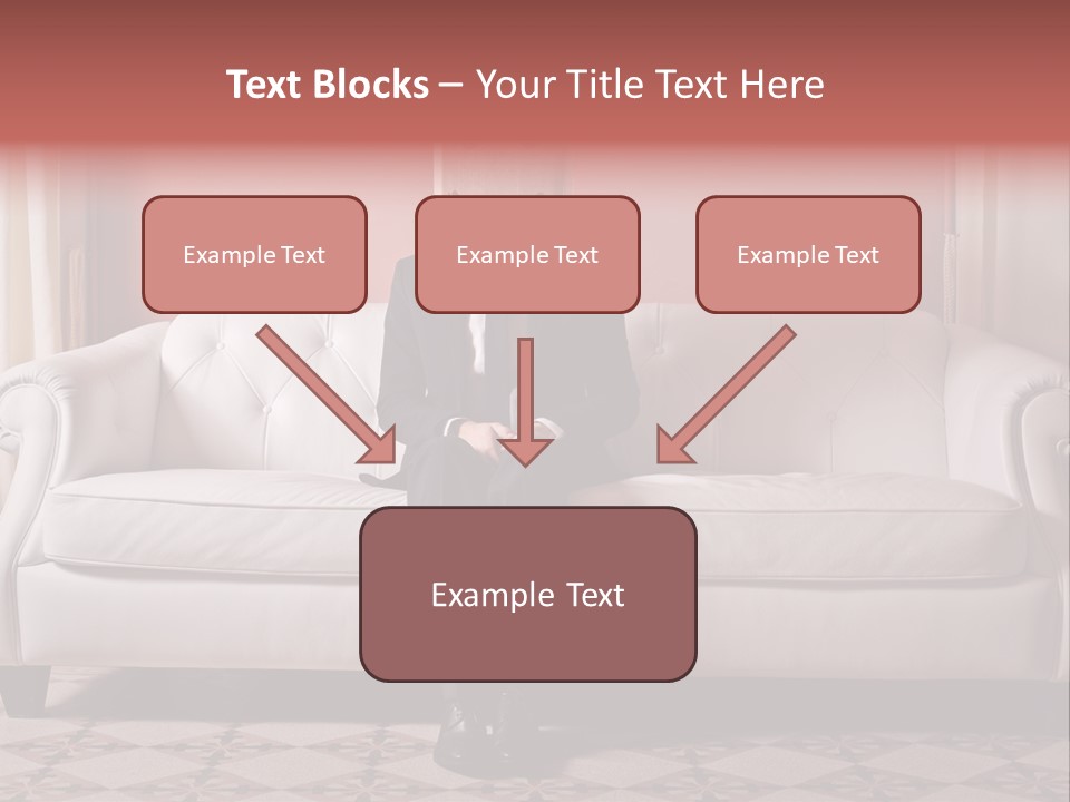 Hide Indoor Divan PowerPoint Template