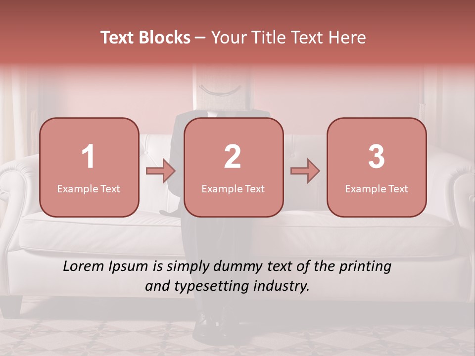 Hide Indoor Divan PowerPoint Template