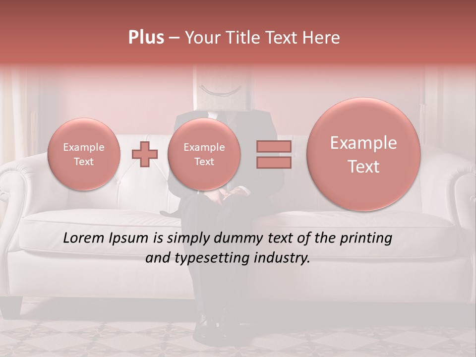 Hide Indoor Divan PowerPoint Template