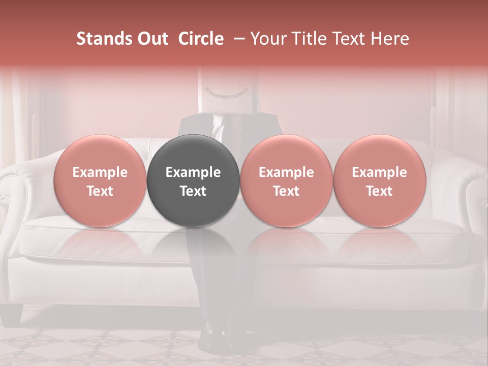 Hide Indoor Divan PowerPoint Template