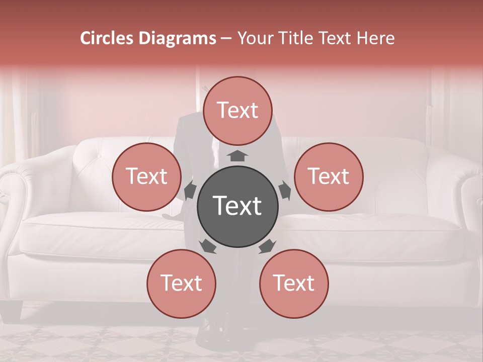 Hide Indoor Divan PowerPoint Template