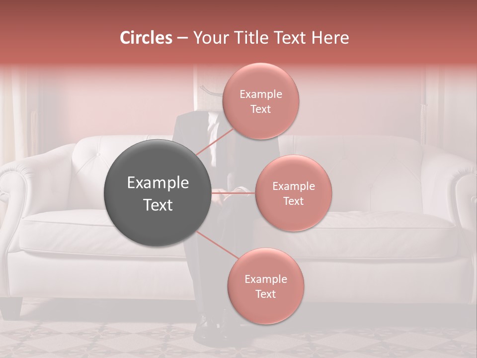 Hide Indoor Divan PowerPoint Template