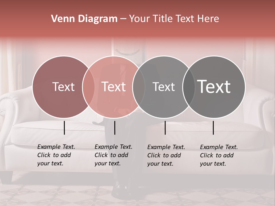 Hide Indoor Divan PowerPoint Template