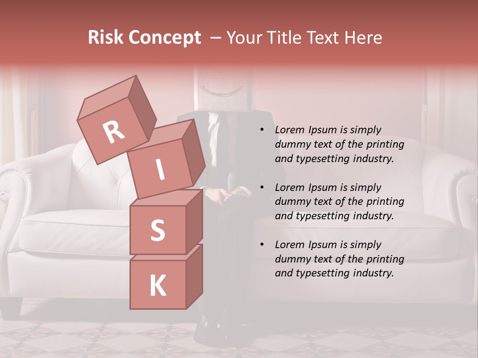 Hide Indoor Divan PowerPoint Template