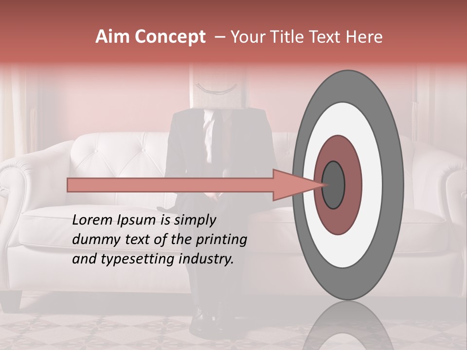 Hide Indoor Divan PowerPoint Template