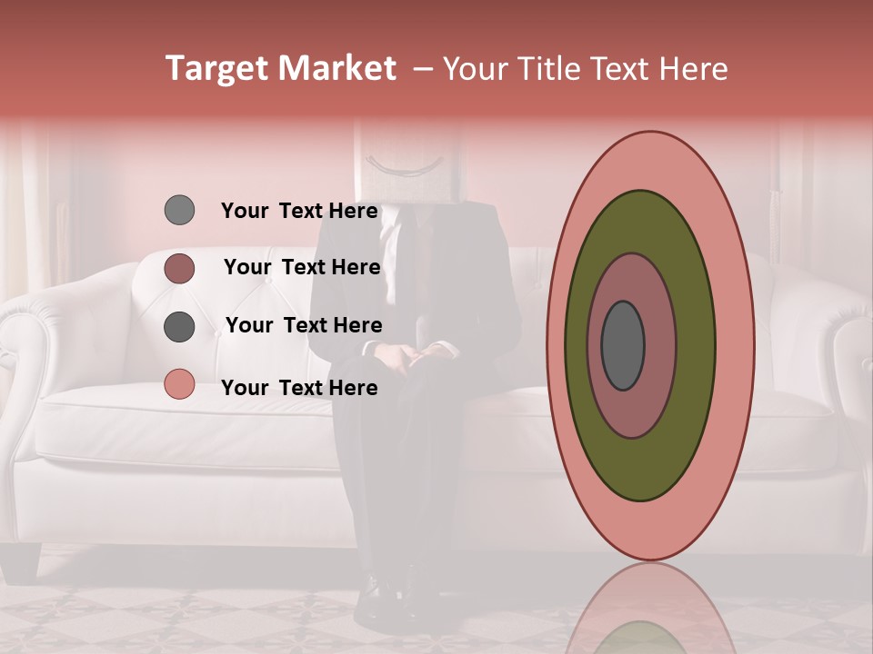 Hide Indoor Divan PowerPoint Template