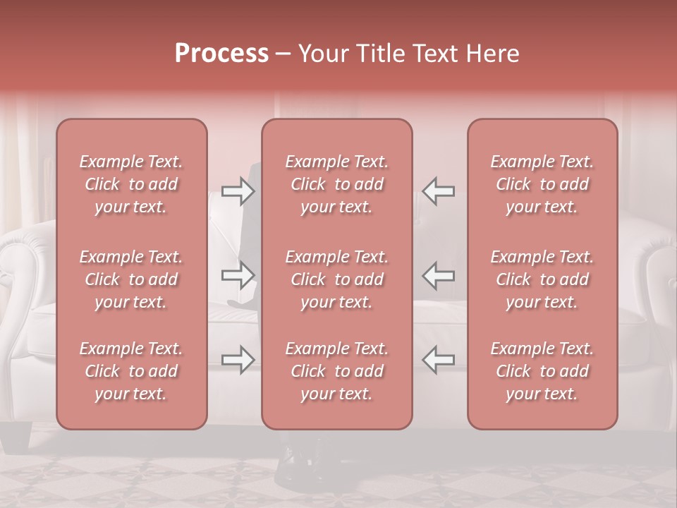 Hide Indoor Divan PowerPoint Template
