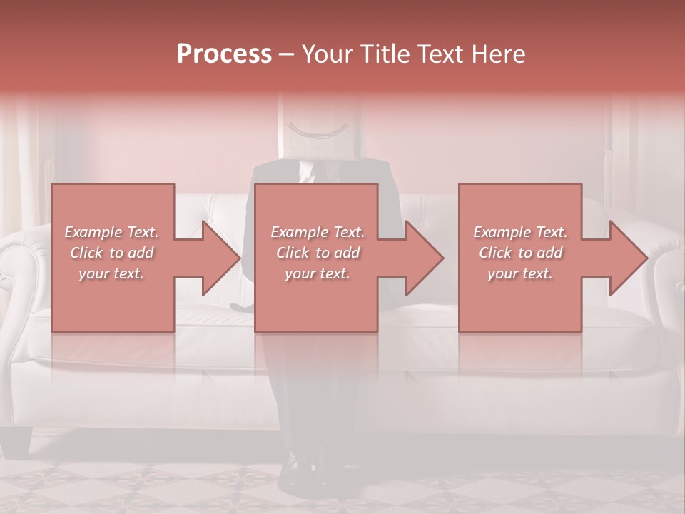 Hide Indoor Divan PowerPoint Template