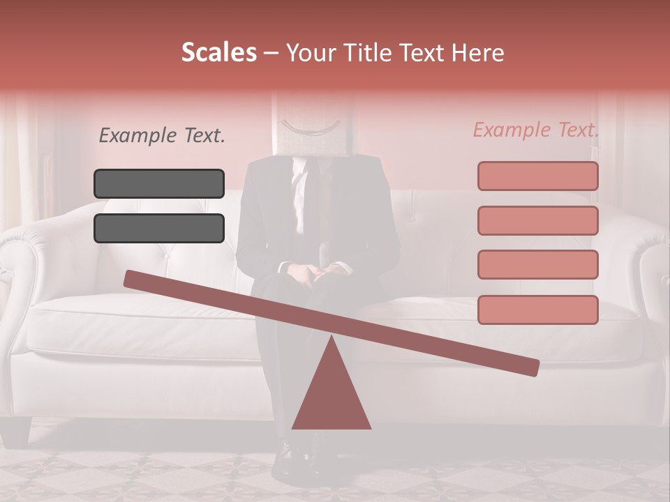 Hide Indoor Divan PowerPoint Template